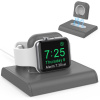 AppleMix Stojan pre Apple Watch AHASTYLE - na vloženie nabíjačky - magnetický - plastový - sivý