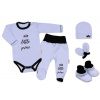 Baby Nellys Súpravička do pôrodnice Princ - modrá 62 (2-3m)