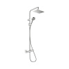 Sprchový systém s termostatickou batériou Hansgrohe Vernis Shape Showerpipe 230 1jet EcoSmart chróm 26097000