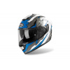 Prilba integrálna na motocykel AIROH ST 501 BIONIC biela modrá Velikost: S