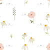 Wild flowers white - 20 cm - Obchod s látkami (metráž) by Zanet