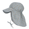 LÄSSIG Sun Protection Flap Hat Jags light blue Obvod hlavy: 50/51 cm