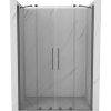 Mexen Velar Duo sprchové dvere posuvné 160 cm, priehľadné, gun metal - 871-160-000-02-95