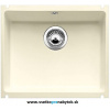 Keramický drez SUBLINE 500-U bez tiahla (magnólia lesklá)