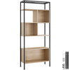 tectake 404711 regal hastings 75x31x170,5cm - industrial svetlé drevo, dub sonoma