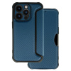 TopQ Puzdro Razor Carbon Book pre Iphone 14 Pro navy