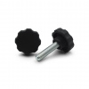 Skrutka kovová s plastovou hlavou, 8 cípa hviezda / 105-036 / 30 / M6 x 30 mm (čierna)