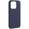 Kryt na mobil FIXED MagLeather s podporou MagSafe Apple iPhone 15 Pro modré FIXLM-1202-BL