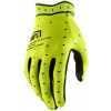 rukavice RIDEFIT, 100% - USA (fluo žlutá, vel. L)