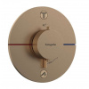 Hansgrohe ShowerSelect Comfort Termostatická batéria pod omietku, na 2 spotrebiče, kefovaný bronz 15554140-HG
