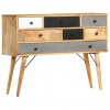 vidaXL Komoda 110x30x82 cm mangovníkový masív - Hnedá - 165157-99544