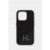 Karl Lagerfeld puzdro na telefón iPhone 15 Pro KLHMP15LSCMKMPCK čierna ONE SIZE