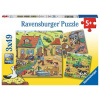 RAVENSBURGER Puzzle Na farme 3x49 dielikov