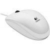 myš Logitech USB Mouse B100 Optical, biela 910-003360