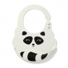 BabyOno Podbradník silikónový - Lemur, sivá, 6 m+ BabyOno 5901435411957