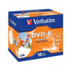 VERBATIM DVD-R (10-pack)Printable/16x/4.7GB/Jewel (43521)