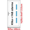 Soft Vchodové plastové dvere Julie 100x215 cm - Akce!