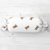 Biante Detský vankúš valec bonbon Sandra SA-531 Medvedíky na bielom 15x60 cm