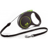 Vodítko FLEXI Black Design XS lanko 3m/8 kg zelené