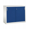 Skriňa Acurado - Sideboard, posuvné dvere, 1200 x 500 x 1000 mm, sivá/modrá
