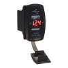 USB zásuvka 12V / 24V s voltmetrom - 2x USB červená 