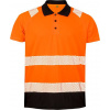 RESULT R 501X / Unisex reflexná polokošeľa - fluorescent orange/black 2XL/3XL XXL/XXXL