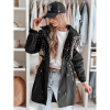 Jarná dámska parka čiernej farby TY4875, ty4875-XL XL