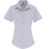 Premier Košile PR 346, popelínová, krátký rukáv, dámská COT39034664005-silver 2XL Stříbrná