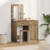 zahrada-XL Toaletný stolík 2 pcs Hnedá 50 x 41 x 135 cm Kompozitné drevo 3334244
