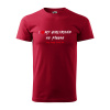 Sablio Tričko s potlačou I love my girlfriend - červené 2XL