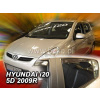 Deflektory HYUNDAI i20 5dv od 2009 do 2015 + zadné deflektory