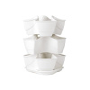 PROSPERPLAST Kvetináč na bylinky COUBI HERBAL biely 29,5x29,5x38cm