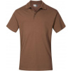 PROMODORO 4001 / Pánska polokošeľa z prstencovej bavlny - brown 5XL