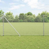 zahrada-XL Plot s stĺpmi Strieborná 1.2 x 10 m Ocel potiahnutá PVC 3353344