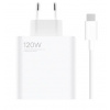 Xiaomi MDY-13-EE USB-A 120W Cestovní Nabíječka + USB-C kabel White 40034