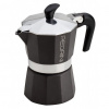 Hliníkový tlakový kávovar PEDRINI AROMA COLOR TMAVOŠEDÁ - kafetiera na 6 šálok espresso (6 tz)