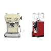 Ascaso Dream ONE, Sweet Cream + Eureka Mignon Perfetto, CR ferrari red