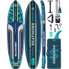 SUP doska SKATINGER Leafy Expedition modrá 350x89x15 cm (11'6'')
