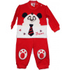 Detský komplet - Detská súprava 80 biela, hnedá, čierna, červená 2 ks. (CILENTY * SET S TEDDY Bear 2 cz. - 80 cm 12 m)