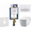 GEBERIT Kombifix súprava 5v1 - inštalačný modul, závesná sprchová toaleta Rimless a Softclose WC sedadlo TECEone, tlačidlo Sigma50 Square, 115.788.11.2 (chróm/biela), 110.302.00.5 NT8