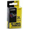páska CASIO XR-24YW1 Black On Yellow Tape EZ Label Printer (24mm) (XR-24YW1)