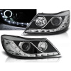 ŠKODA OCTAVIA 09-12 - predné čierna svetlá ANGEL EYES CCFL s LED svietením