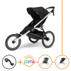 Set 4v1 Thule Glide 3 Black 2025 + madlo + JOMK pláštenka + JOMK ochranná sieť