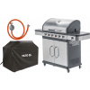 Plynový gril - Sférický gril na BBQ veľké xxl kolesá (Sférický gril na BBQ veľké xxl kolesá)