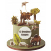 SET na zdobenie torty Dinosaury 2D 13 ks