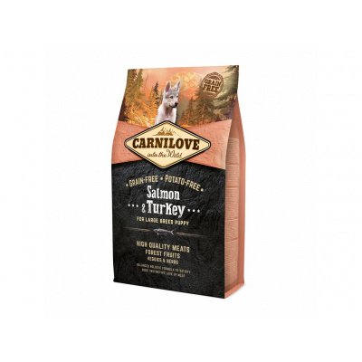 Carnilove Salmon & Turkey for Large Breed Puppy 4kg