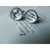 Svadobný mladý pár košele Cufflinks Dátum Milujem svoju ženu (Svadobný mladý pár košele Cufflinks Dátum Milujem svoju ženu)