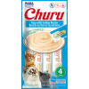 INABA Cat Churu Pyré - tuniak s hrebenatkou 4 x 14 g