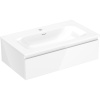 Mexen Orio kúpeľňová skrinka 80 cm s umývadlom Vela, 1 zásuvka, biela lesk - 91A10-08023-1-BF00-W23M00