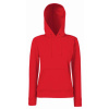 F.O.L. | Classic Lady-Fit Hooded Sweat, Dámska mikina s kapucňou, červená, XXL